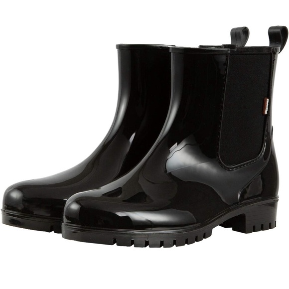 Women’s Planone black rain boots - Picture 3 of 3